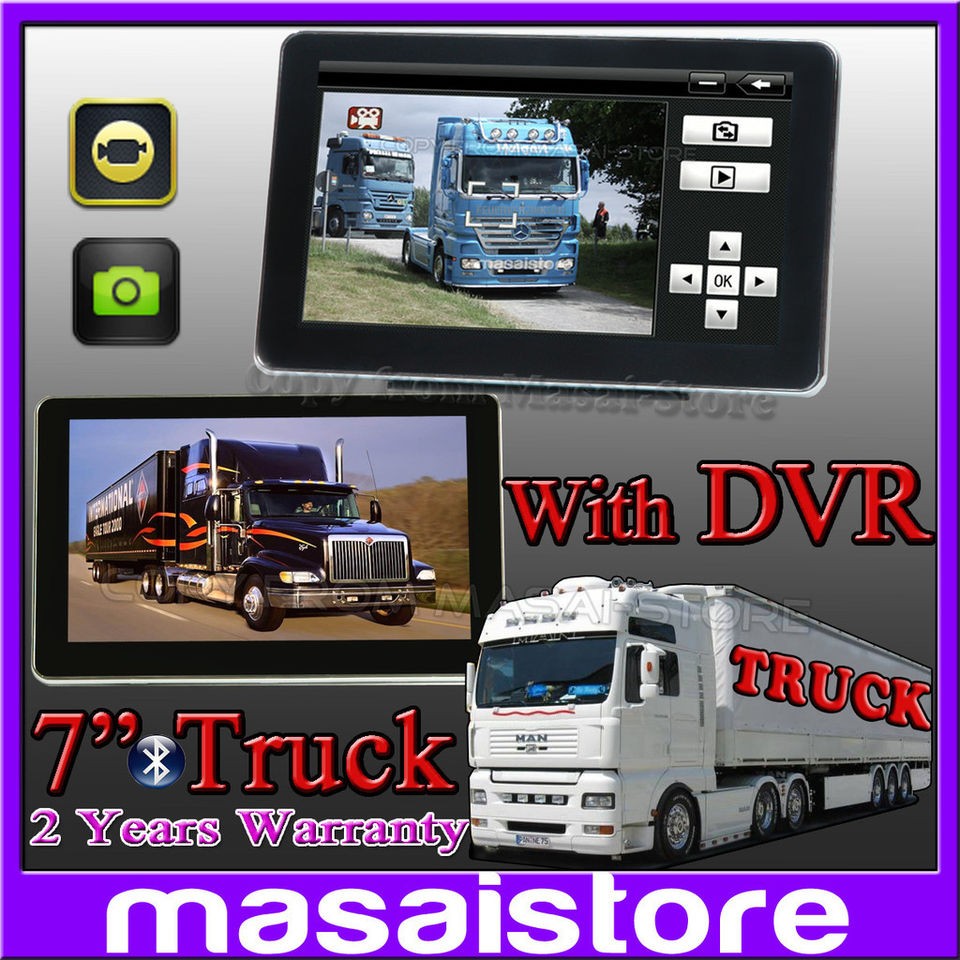 Truck LORRY GPS Bluetooth AV 4GB Internal AV with Car Video 