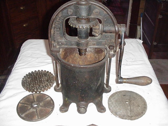 Vintage Enterprise large sausage press 1 gallon