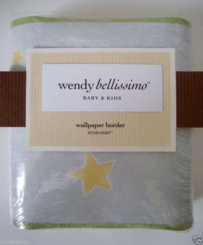 Wendy Bellissimo Nursery Wall Border STARLIGHT 30ft NEW