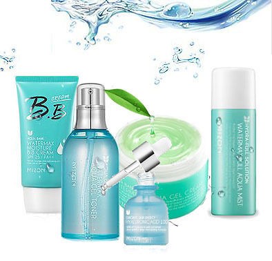 MIZON AQUA Line 5 Set + Free Gift (MIZON Ampoule Essential Mask ) Free 