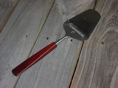 Vintage SELANDIA 18/8 STAINLESS CHEESE SLICER w/WOOD HA