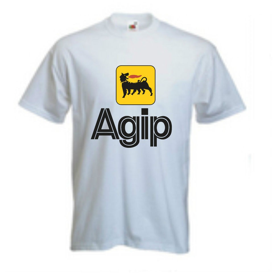 AGIP, RACE, CAR, BIKE, PARTS, SPONSOR, OIL, S,M,L,XL,XXL, T SHIRT