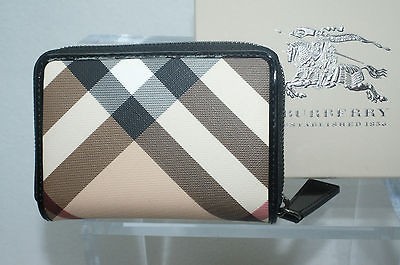 Burberry Nova Check Burleigh Medium Zip Around Wallet Bag NWT