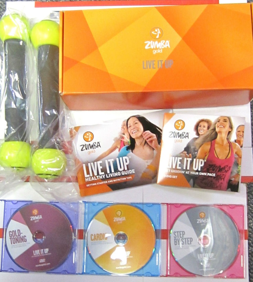 ZUMBA Gold Live It Up DVD LOSE WEIGHT DVD Zumba DVD UR CHOICE OF 1 