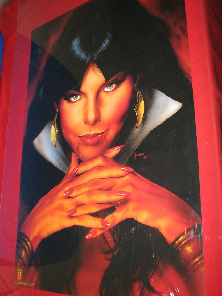 Vampirella Sad Wings of Destiny Poster by Joe Jusko 1996 Harris Comics 