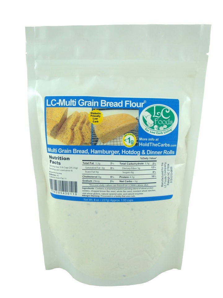 Multi Grain Bread Flour   Low Carb Restricted diet, Diabetic Friendly 