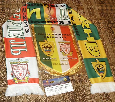   & Scarf & Pennant ANZHI LIVERPOOL 2012/2013 League Europa (Anji