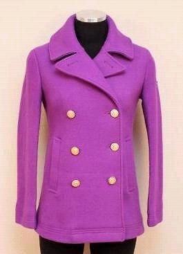 Crew Majesty Stadium Cloth Peacoat 4 $258 Coat Fiesta Purple jacket 