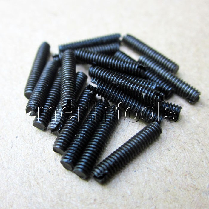 20Pcs Slotted Head Cup Point Set Screw M2 M2.5 M3 M4