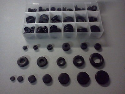 125PC.RUBBER PLUG AND GROMMET ASSORTMENT AUTO CAR TRUCK MOTORCYCLE