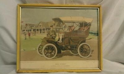 1957 henry austin clark 1904 Knox Surrey print L J auto museum framed