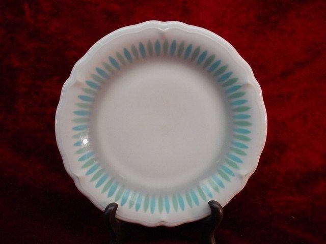 1950s Shenango 7 Inch China DINER BREAD SALAD PLATE Scalloped Dish 