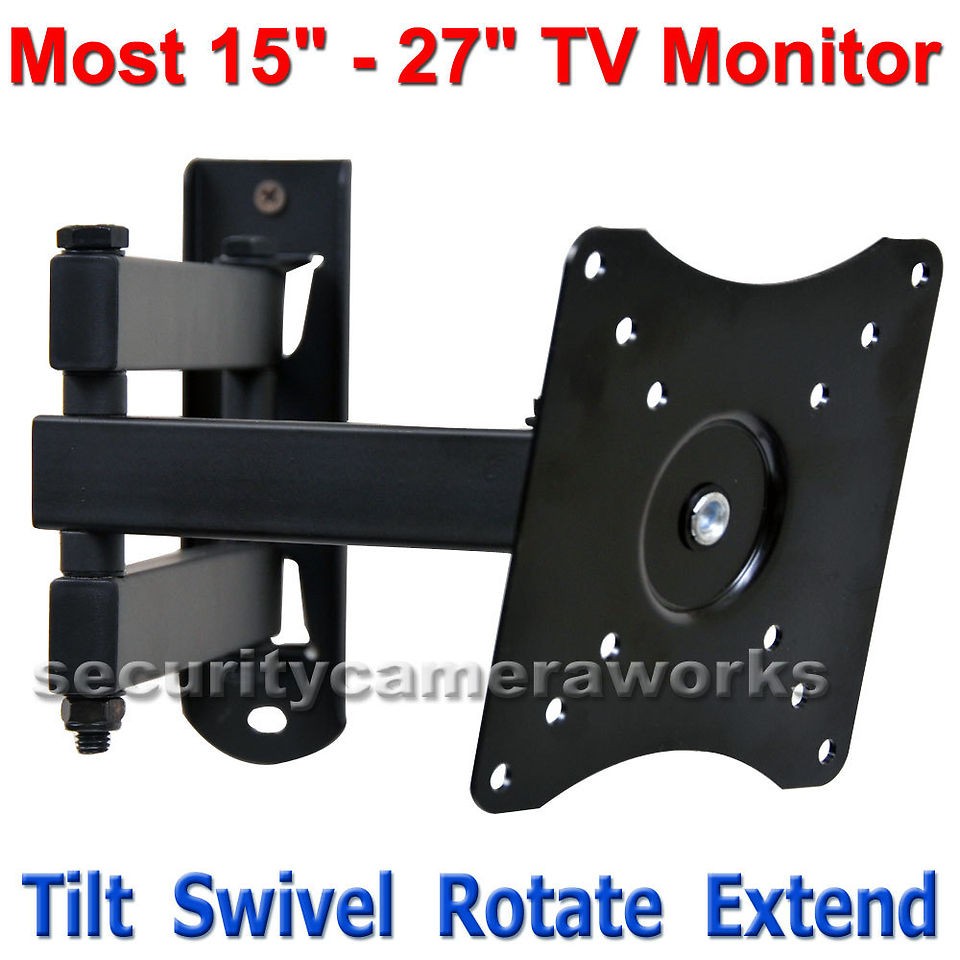 Articulating Arm Tilt LCD LED Monitor TV Wall Mount 17 19 20 22 24 26 