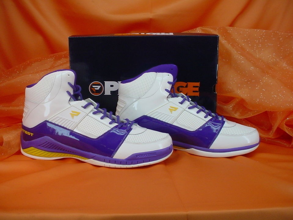 NEW PROTEGE RON ARTEST MENS THE BLACKOUT White Purple TENNIS SHOES 