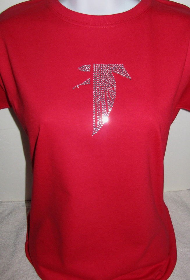 ATLANTA FALCONS WOMENS RHINESTONE T SHIRT