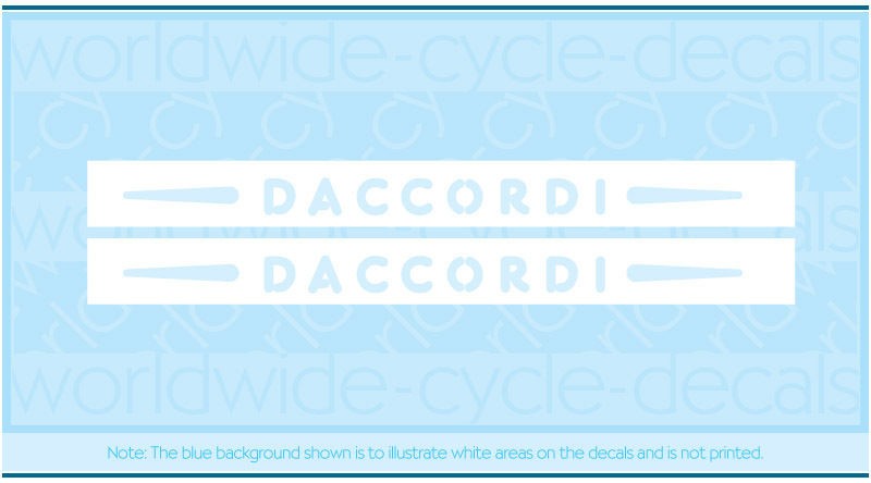 Daccordi Bicycle Decals Transfers Stickers   Masks Set 1