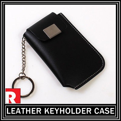 New Vintage Leather Key Holder Case Chain Cover with O ring for Car 