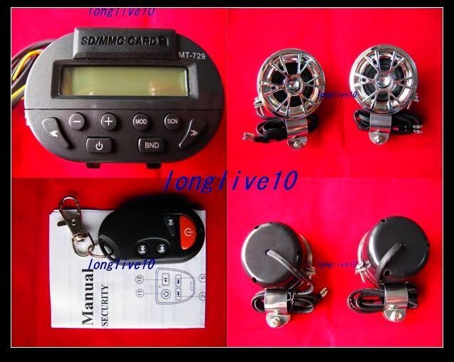 Brand New Motorcycle MMC SD Card  Radio Audio player MT 729