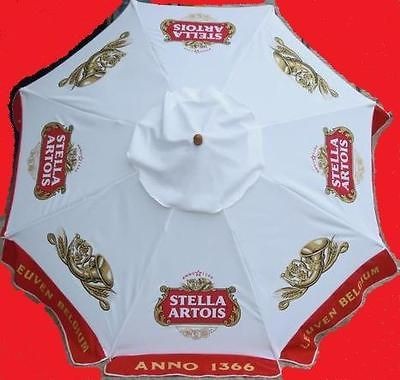 STELLA ARTOIS ANNO 1366 LEUVEN BELGIUM BEER PATIO UMBRELLA MARKET 