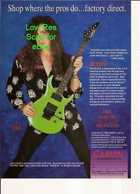 Carvin DC127C Guitar   Joey Tafolla 1992 PICTURE AD