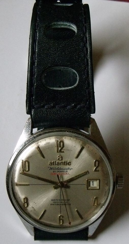 VINTAGE ATLANTIC WOR​LDMASTER  21J SWISS WRIST WATCH