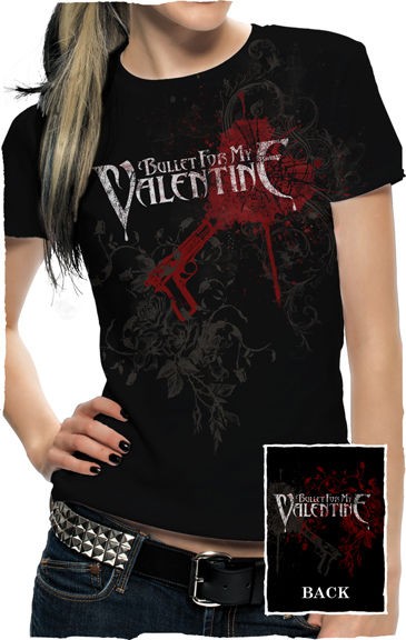 BULLET FOR MY VALENTINE Pierced Through Womens GIRLIE BABY DOLL SHIRT 