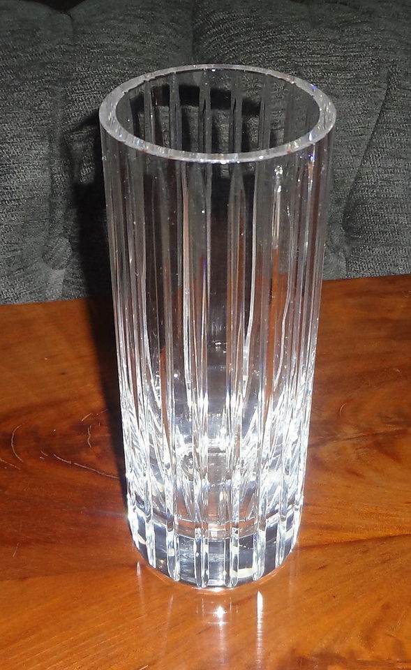 Baccarat Brilliant Crystal Vase Harmonie Pattern 8 NICE