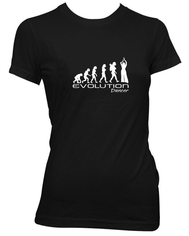 EVOLUTION OF A BELLY DANCER LADIES DANCE T SHIRT OC55