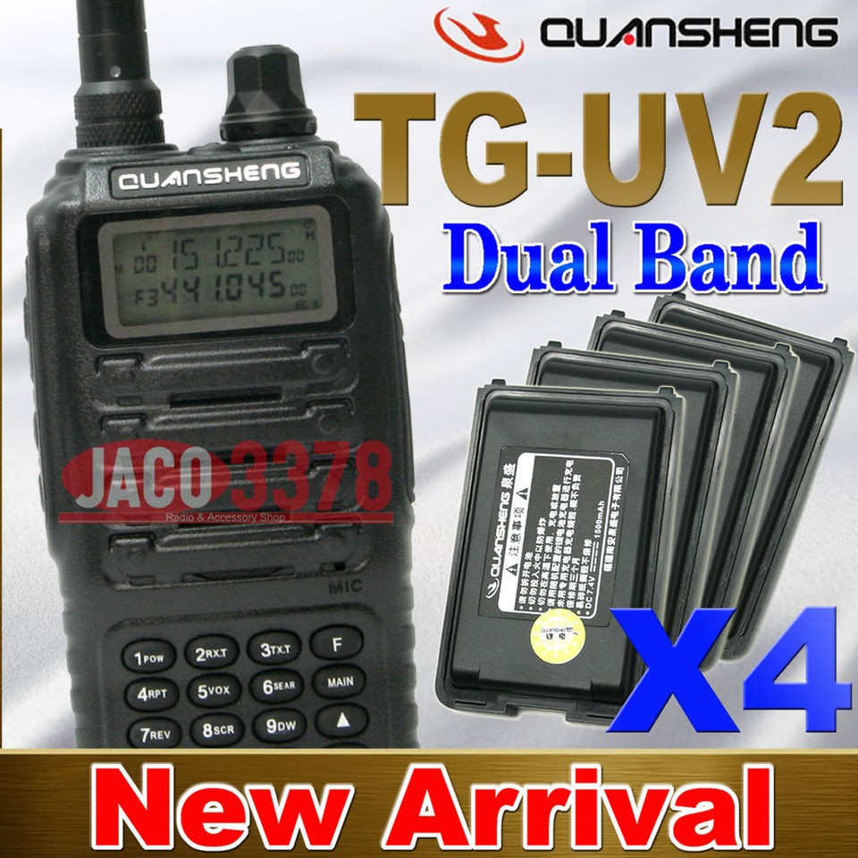 Quansheng TG UV2 Dual Band radio + 4 x Battery 2 012