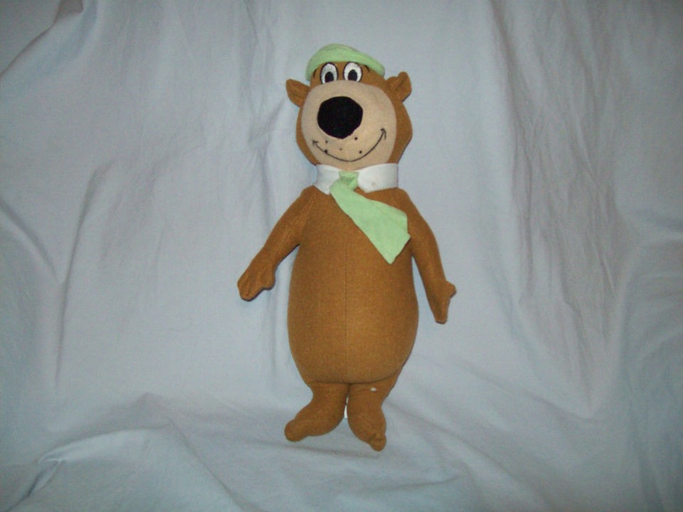 14 Toy Factory Hanna Barbera Yogi Bear Green Hat Soft Toy Plush 