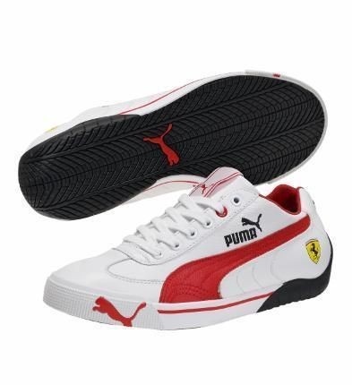 AUTHENTIC PUMA FERRARI SHOES SPEED CAT 2.9 LO JR WHITE WITH LACES 