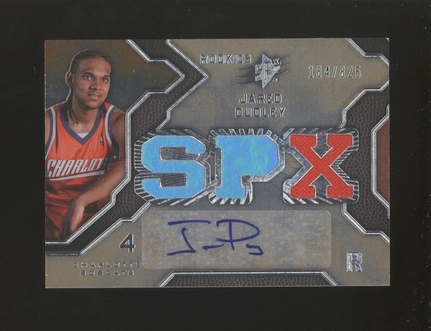 B12817 2007 08 SPx JSY AUTO #113 Jared Dudley RC 164/825 Bobcats