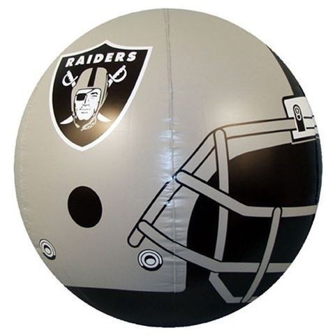 NIP OAKLAND RAIDERS LARGE 24 INCH BLOW UP BEACHBALL NFL NEW