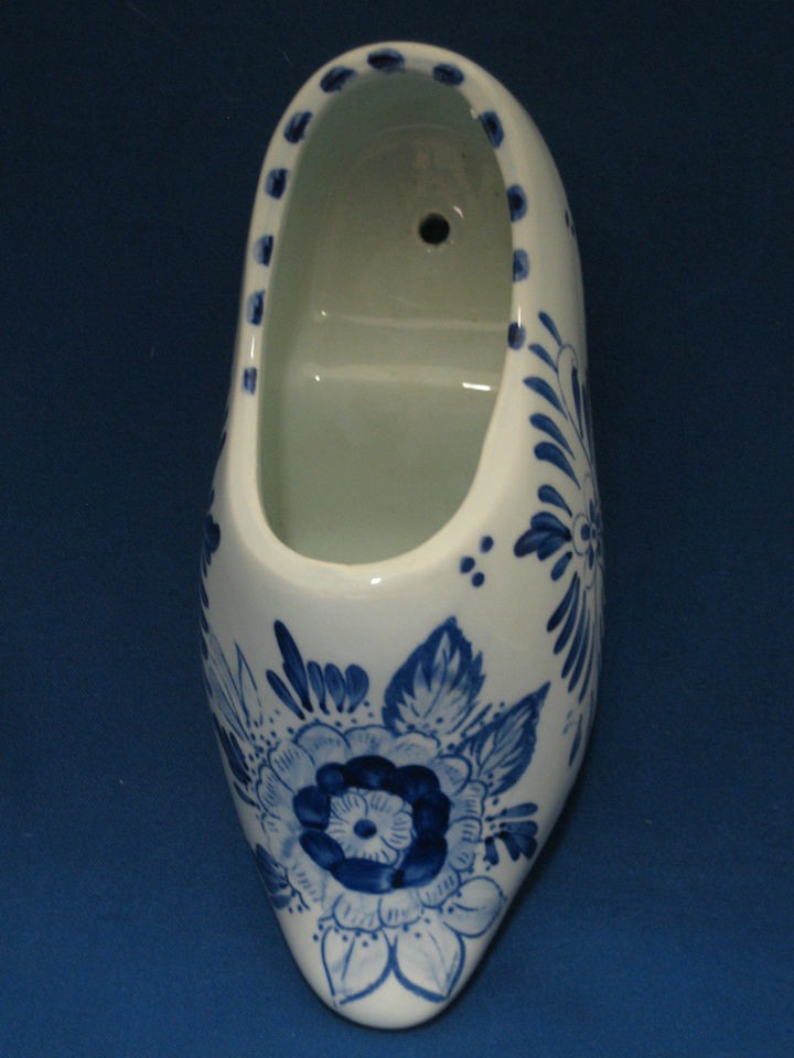   Blauw Delft Bleu Dutch Shoe Hand Painted Wall Pocket Delftware Holland