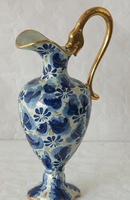 BEAUTIFUL VASE JAR H.BEQUET QUAREGNON BELGIUM, MARKED