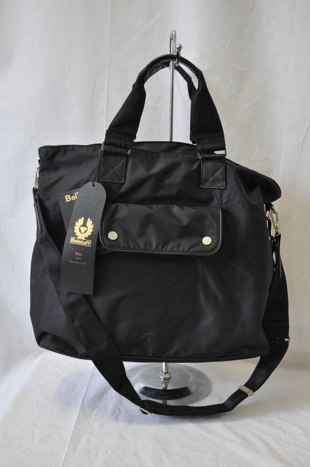 MENS BELSTAFF MULTI SHOPPING BAG PEARL BLACK