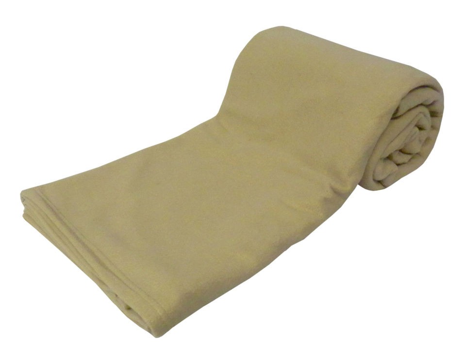 LARGE Fleece Sofa / Bed Throw or Blanket in 9 Colours & 3 Large Sizes