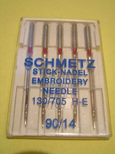 SCHMETZ EMBROIDERY SEWING MACHINE NEEDLES 90/14 BERNINA