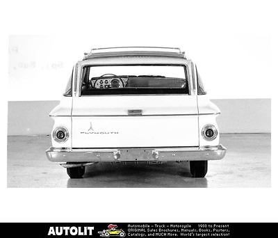 1962 Plymouth Belvedere 4 Door Station Wagon Factory Photo