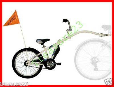 New Steel Bike Bicycle Cargo Trailer One Wheel Portable Bag Cart 