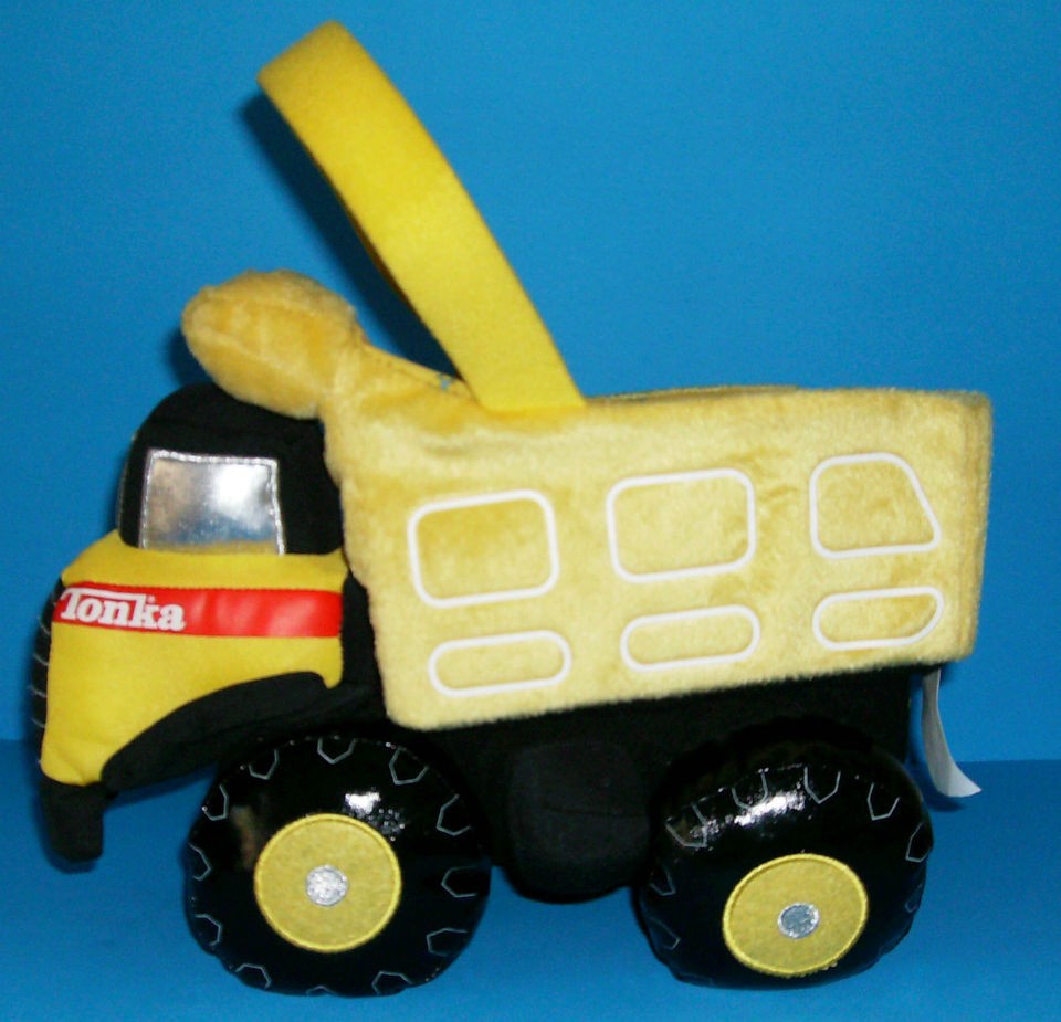 Tonka Dump Truck Construction Big Plush Candy Easter Egg Basket Yellow 