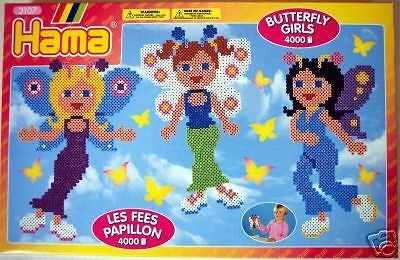 Perler Hama Bead Midi Butterfly Girl 3107 4000+ BEADS