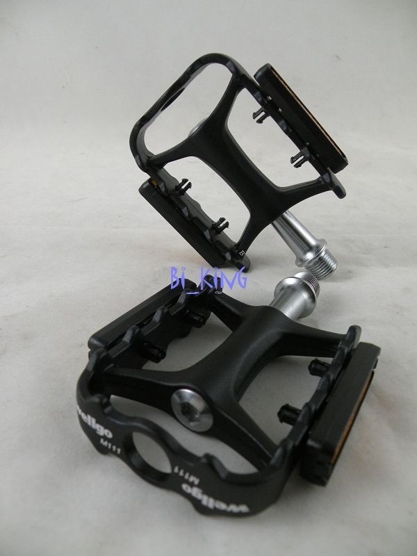 Bi_King] Wellgo M 111 Bike Pedals 9/16 240g BLACK M111 (TB24B)