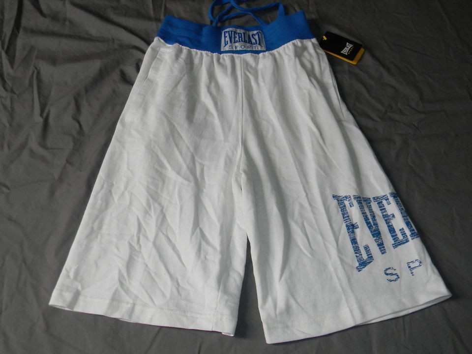  Boxing MMA Wrestling Exercise Shorts Mens Big & Tall Size 2XL White
