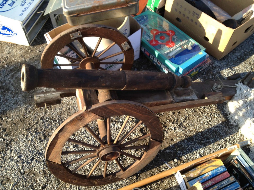 Wood Cannon Very Used Needs Work Nice Barrel