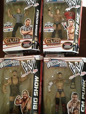   28 Elite Build A Figure CM Punk Big Show Miz Shawn Michaels