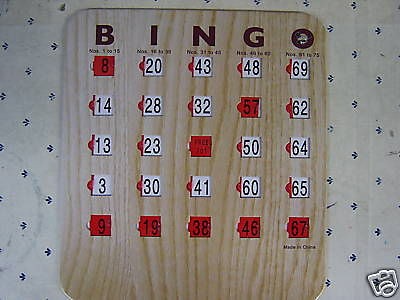 bingo shutter cards in Bingo