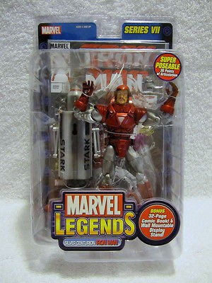  Legends Series 7 SILVER CENTURION IRON MAN Figure Toy Biz 2004 NIB