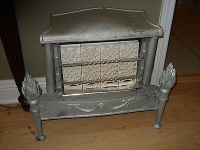 ANTIQUE GAS HEATER   CAST IRON VICTORIAN STYLE