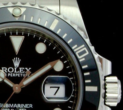 ROLEX   Stainless Steel SUBMARINER CERAMIC 116610 SANT BLANC